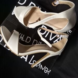 Wild Diva White Stiletto Heels